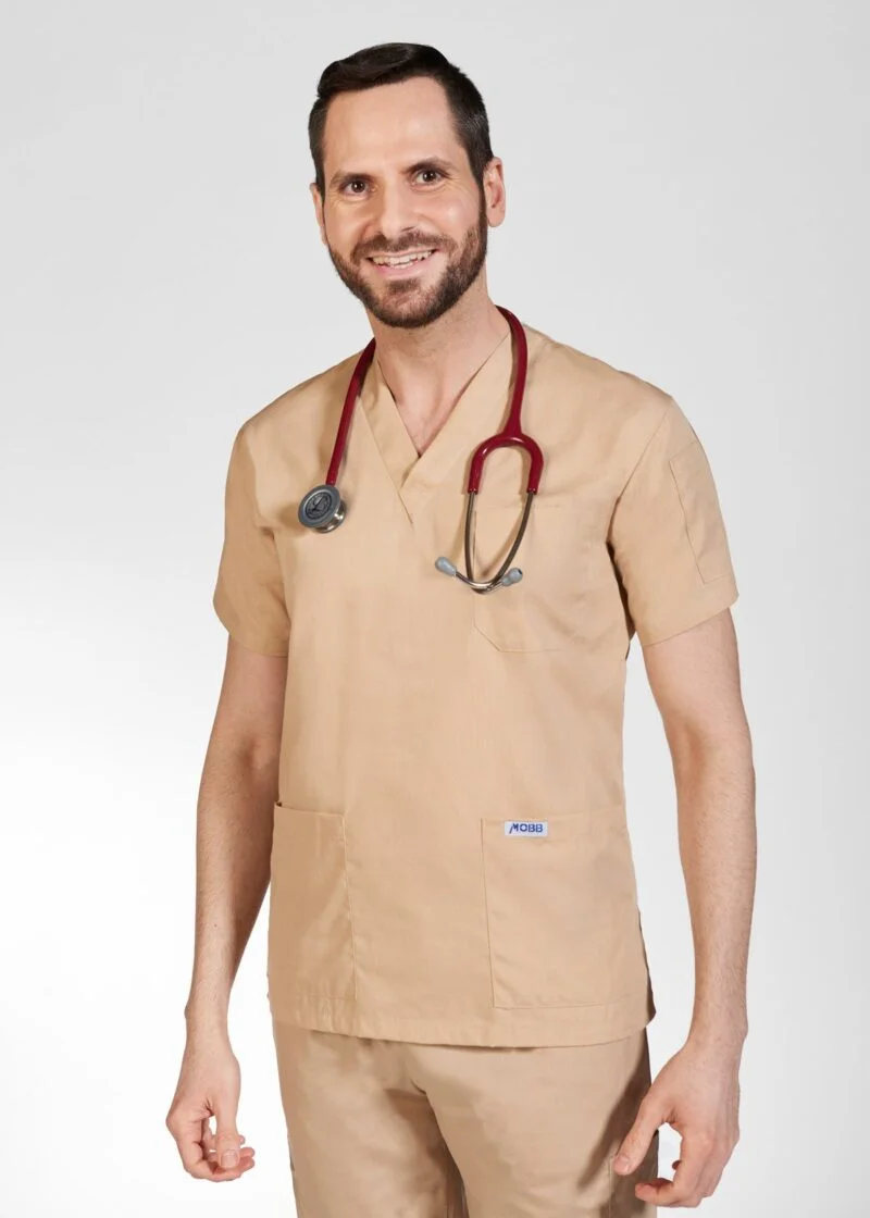 V-neck Unisex Scrub Top