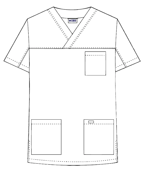 3 Pocket V-Neck Scrub Top