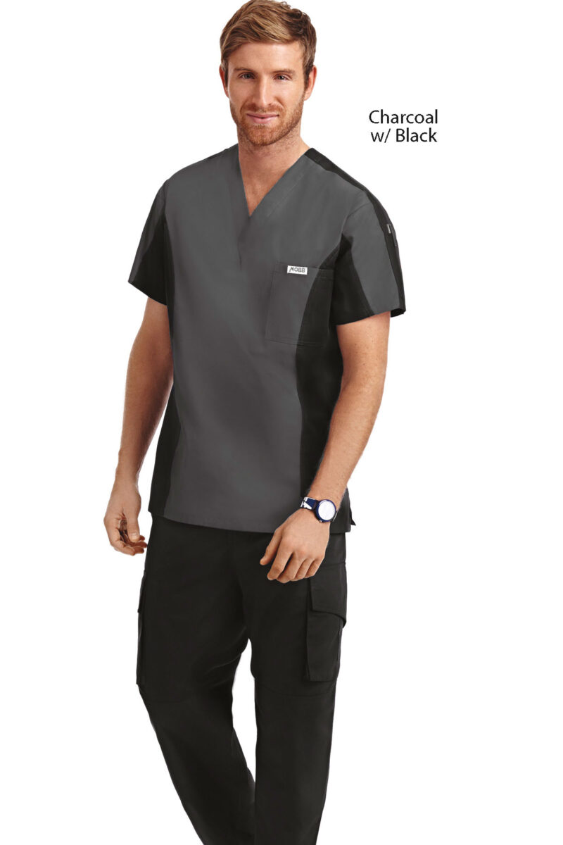 Men's Two Tone VNeck Scrub Set fashionscrubscanada.ca