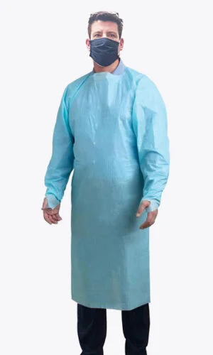 Disposable Isolation Gowns – Blue