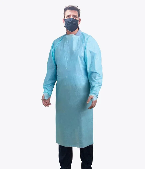 Disposable Isolation Gowns – Blue