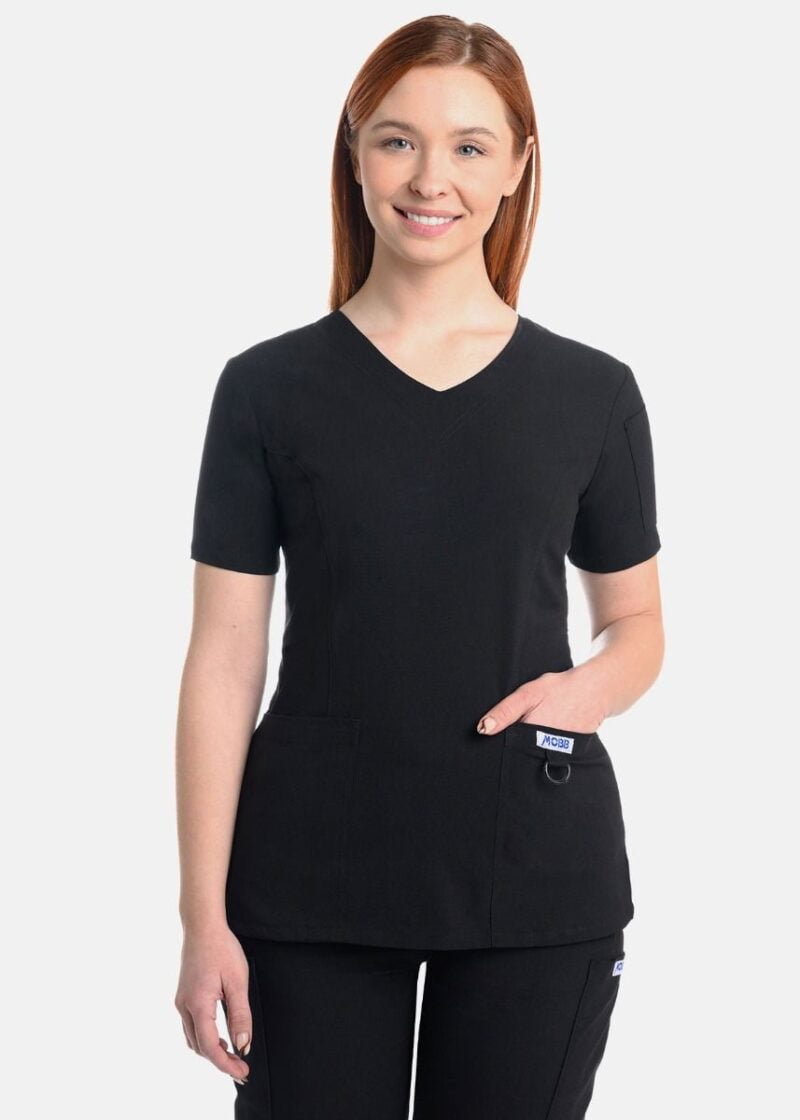 The Angie - Slim Fit V-neck Stretch Scrub Top