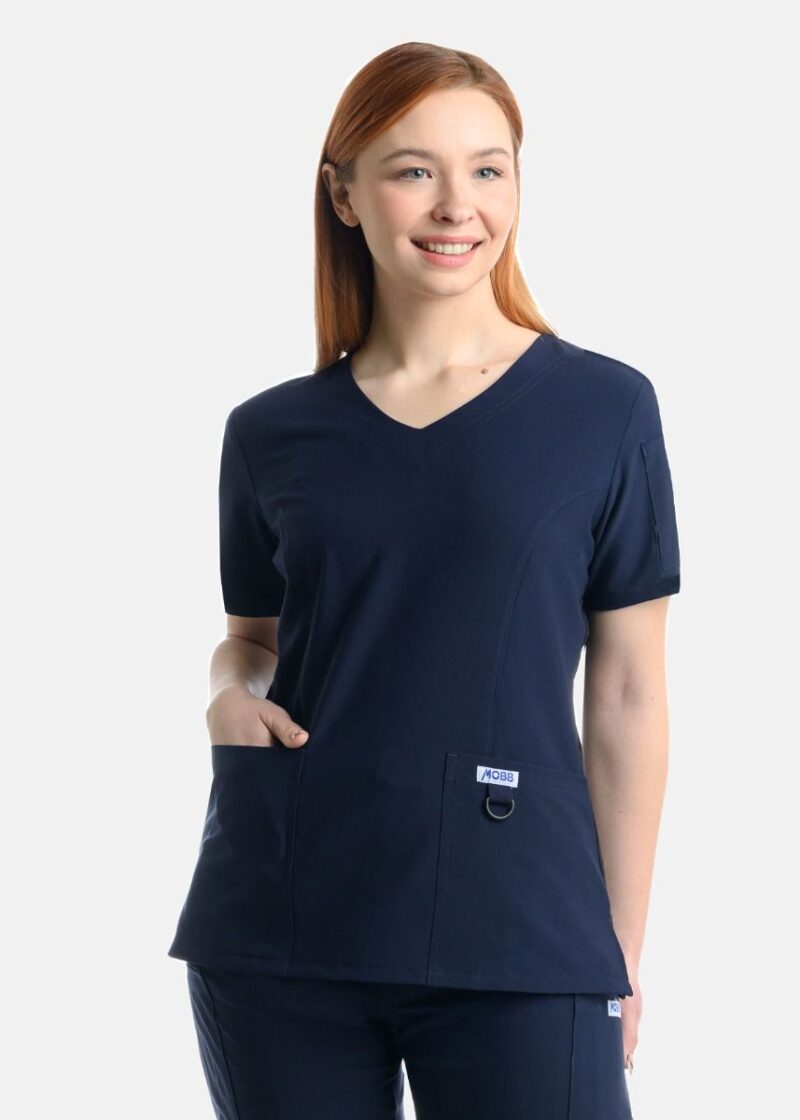 The Angie - Slim Fit V-neck Stretch Scrub Top